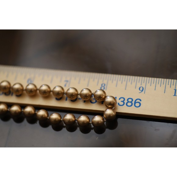 1950s Champagne Glass Pearl Necklace with Box Clasp - Picture 5 of 6